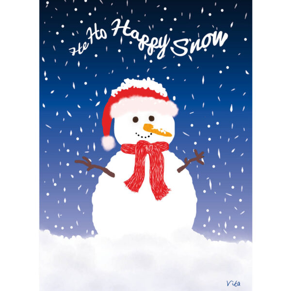 feestdagenkaart He Ho Happy Snow
