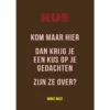 poëziekaart 'Kus' van Minke Maat